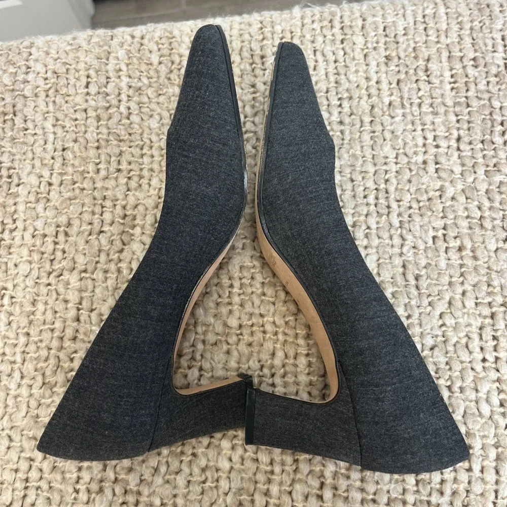 Etienne Aigner Women's‎ Gray Charcoal Taylor Shoes Pumps Block Heels Size 7.5 M
